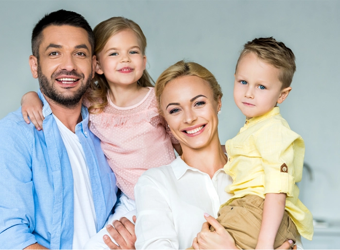 smiling family